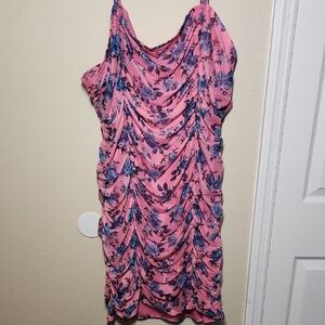 Torrid Mesh Shirred Bodycon Dress